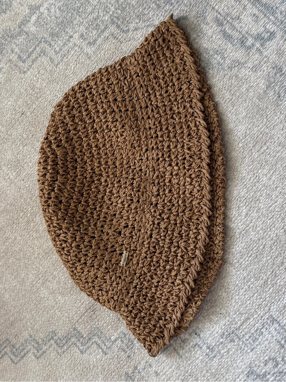 Eugenia Kim Brown Crochet Bucket Hat new